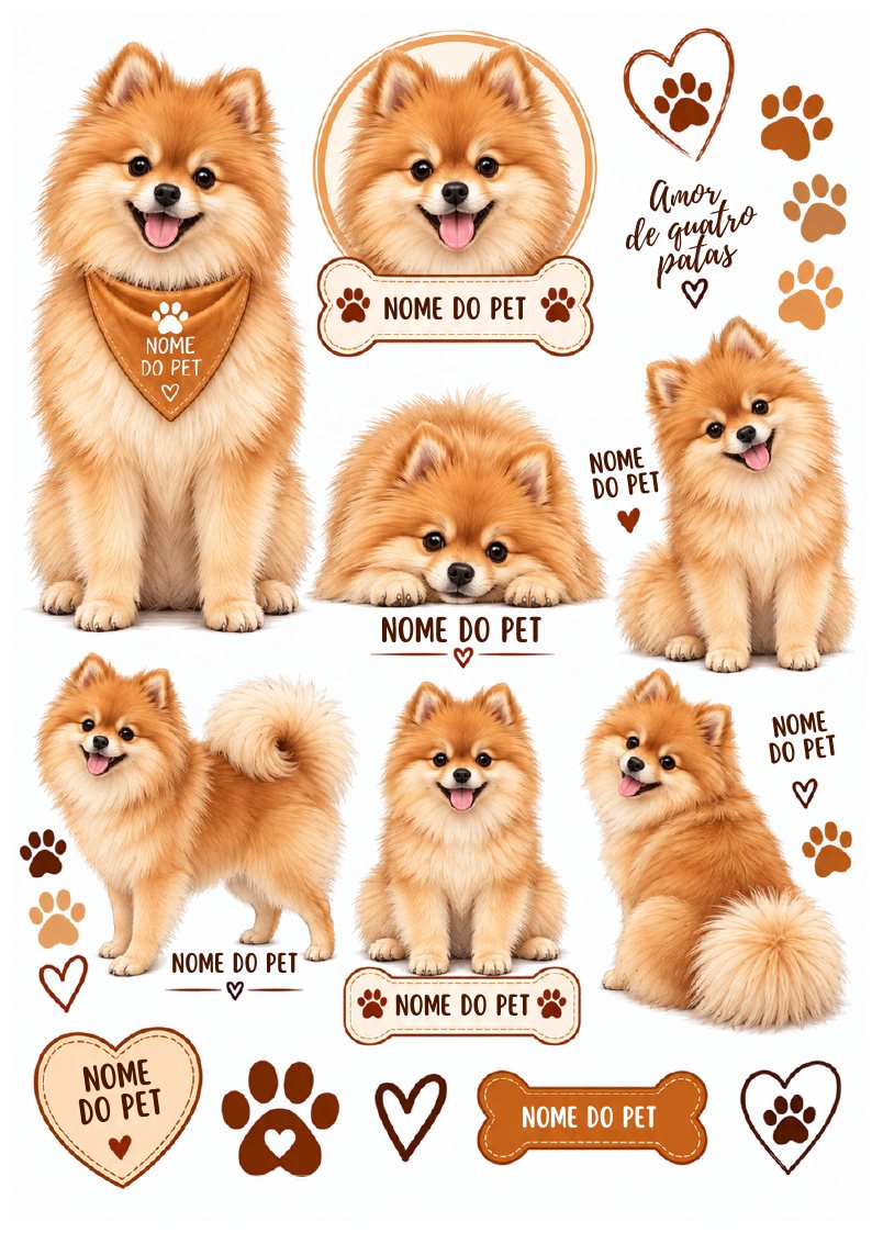 Arte editável de cachorro da coleção