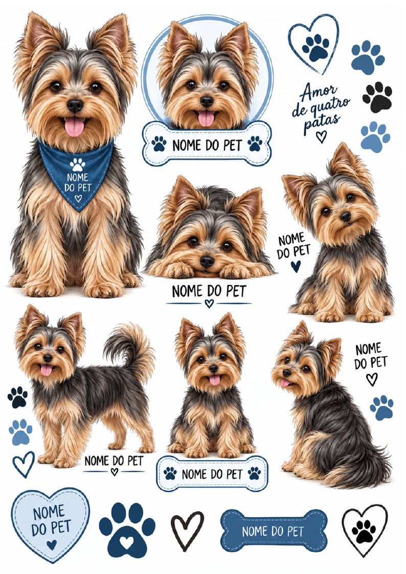 Arte editável de cachorro da coleção