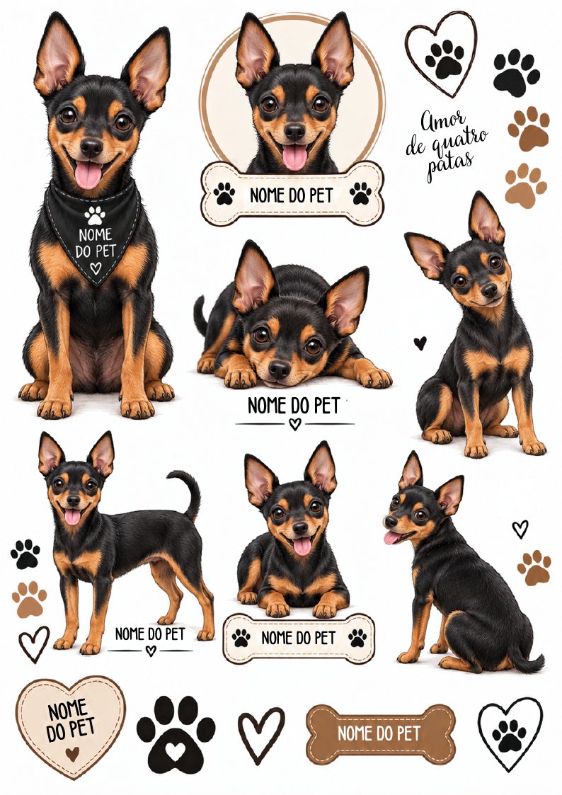 Arte editável de cachorro da coleção